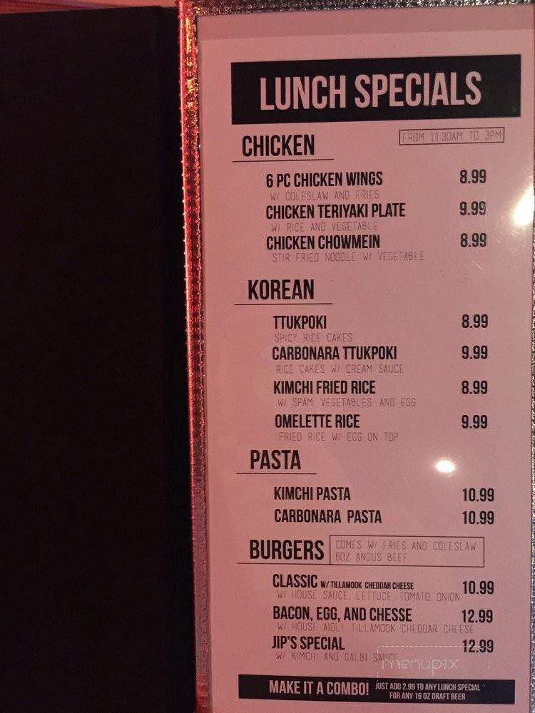 Corner Jip - Buena Park, CA menu_pic