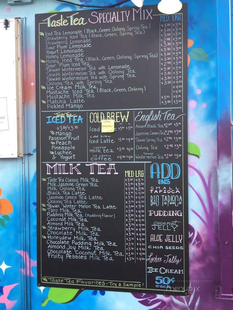 Taste Tea - Waipahu, HI menu_pic