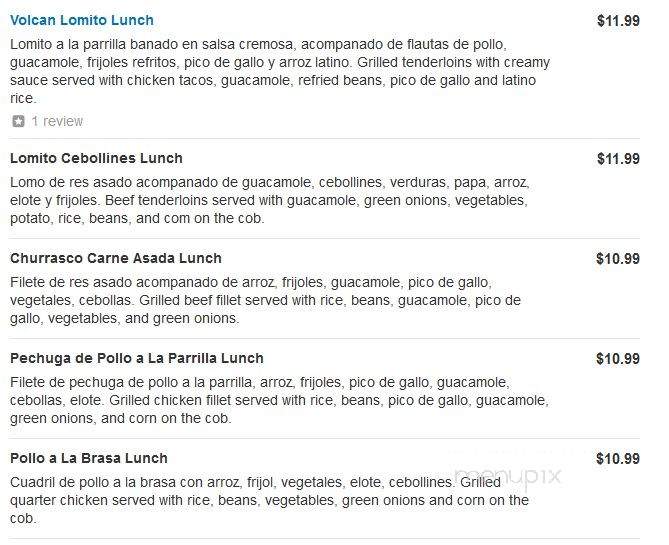 La Hacienda Bar and Grill - Hagerstown, MD menu_pic