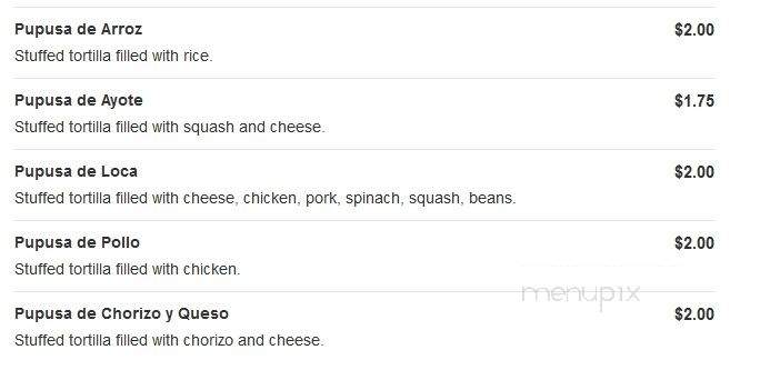 La Hacienda Bar and Grill - Hagerstown, MD menu_pic