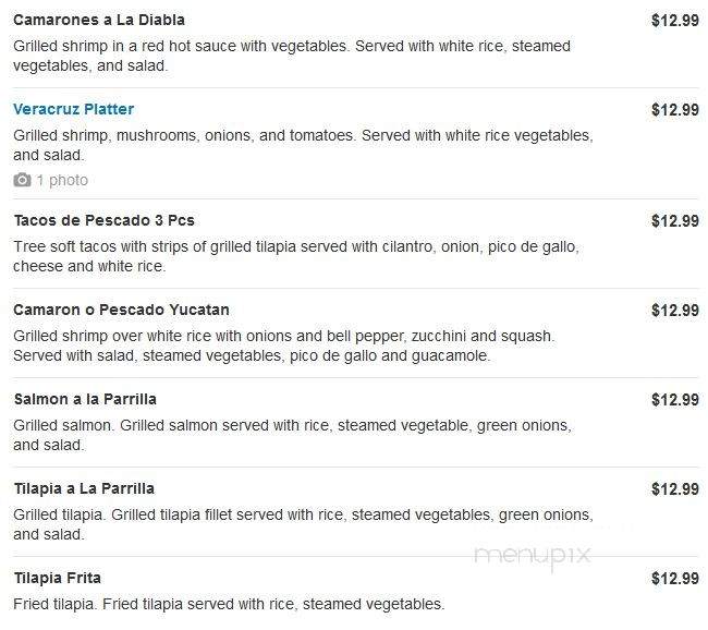 La Hacienda Bar and Grill - Hagerstown, MD menu_pic