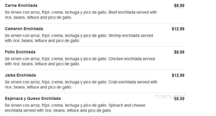 La Hacienda Bar and Grill - Hagerstown, MD menu_pic