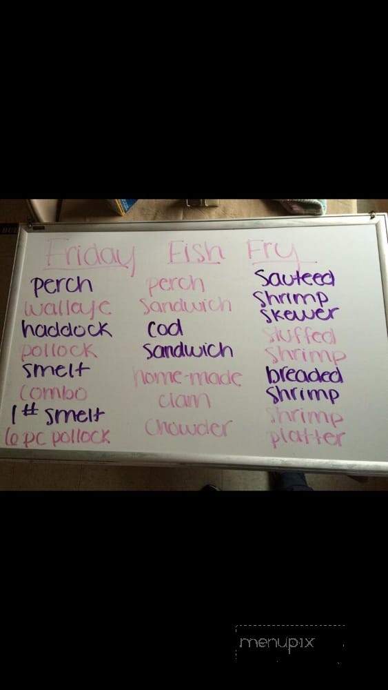 Thunder Lake Lodge - Crivitz, WI menu_pic