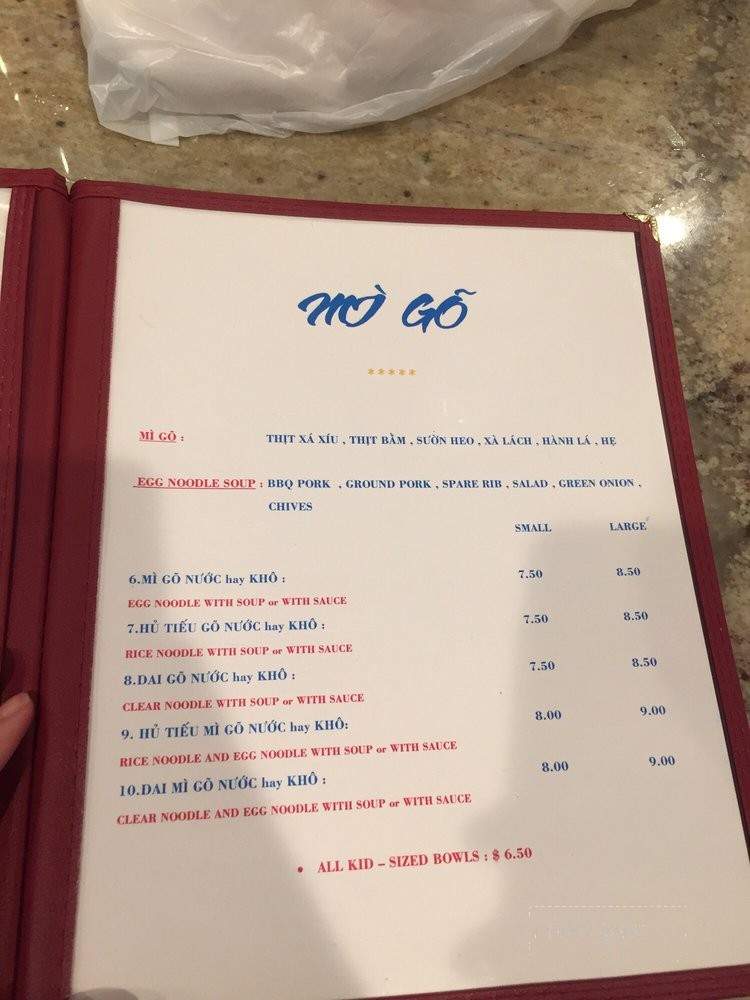 Co Ba 2 - Garden Grove, CA menu_pic