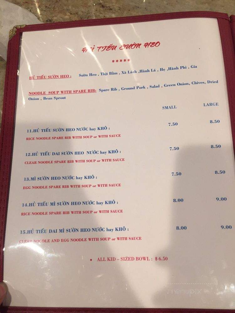 Co Ba 2 - Garden Grove, CA menu_pic