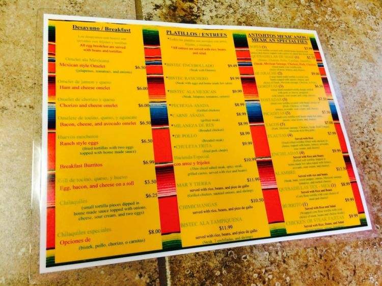 Hacienda La Margarita - South Fallsburg, NY menu_pic
