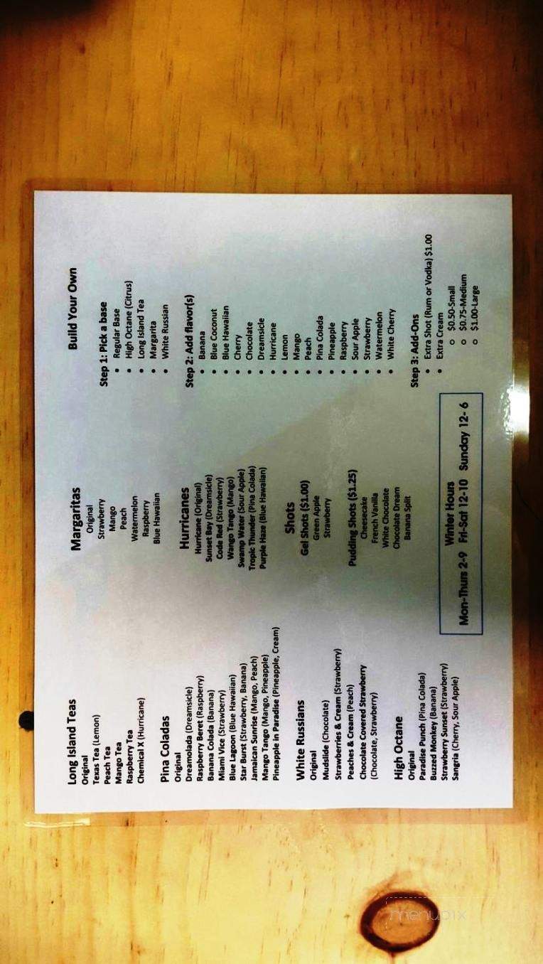Cocktail Express - Conroe, TX menu_pic