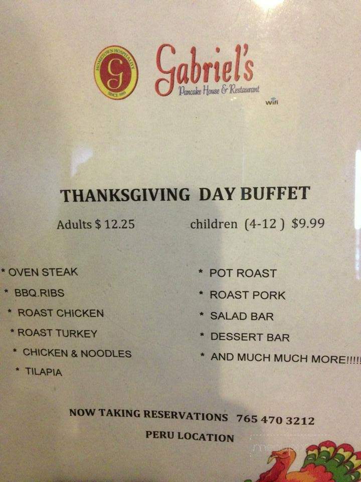 Gabriel's Pancake House - Peru, IN menu_pic