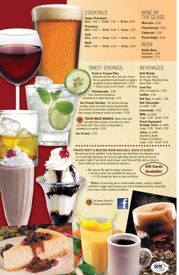 Gabriel's Pancake House - Peru, IN menu_pic