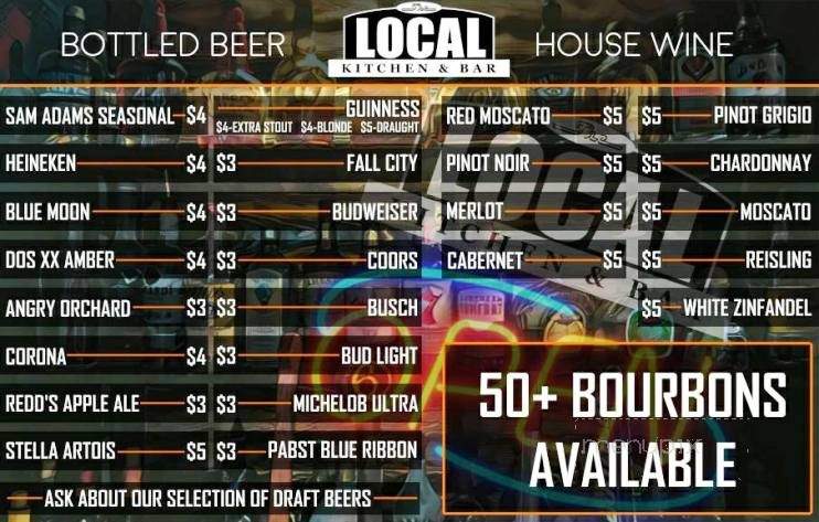 The Local Kitchen & Bar - Owensboro, KY menu_pic