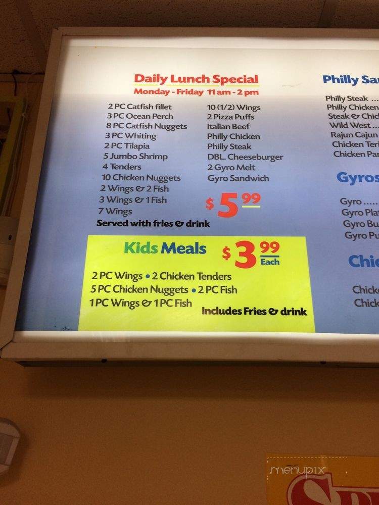 Chicago's Fish & Chicken - Indianapolis, IN menu_pic