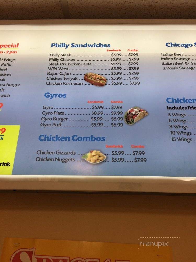 Chicago's Fish & Chicken - Indianapolis, IN menu_pic