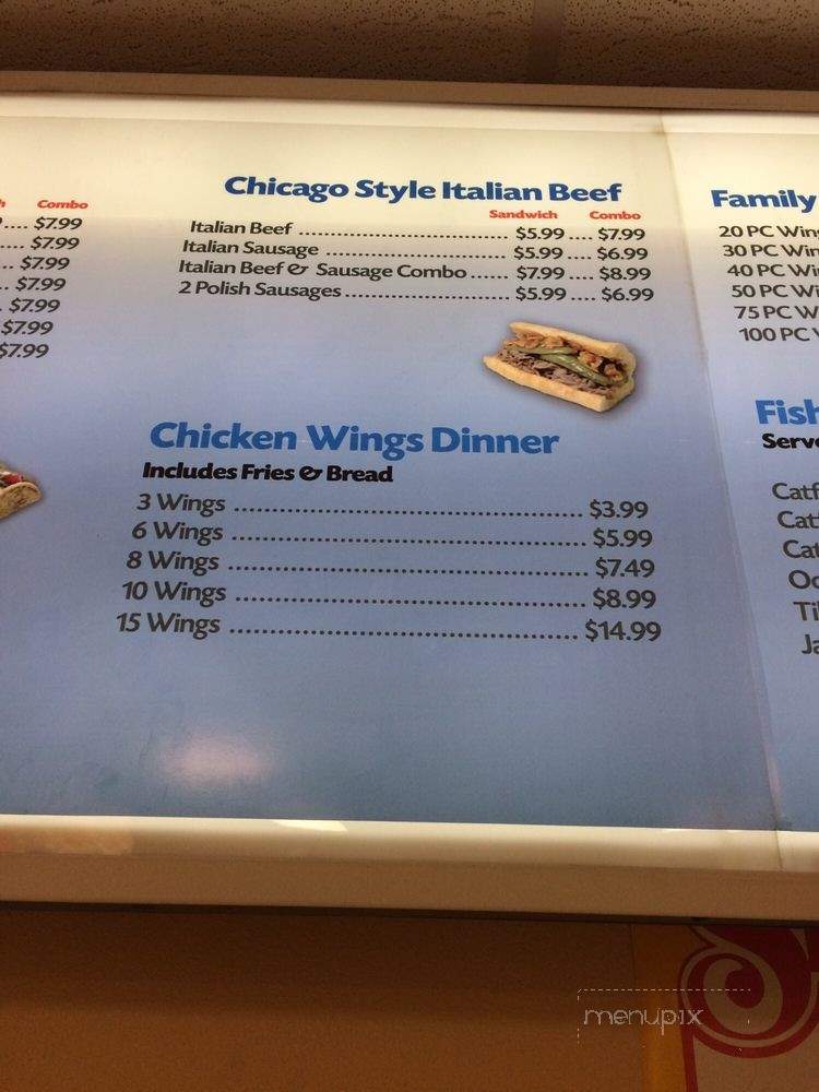Chicago's Fish & Chicken - Indianapolis, IN menu_pic