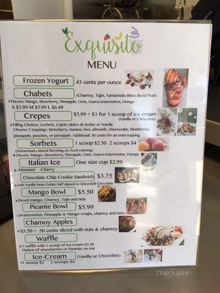 Exquisito - Santa Ana, CA menu_pic