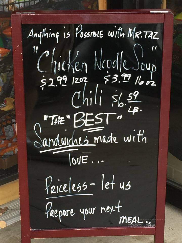 Taz Deli - Berwyn, IL menu_pic