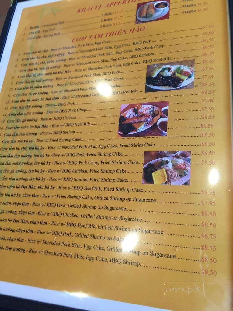 Com Tam Thien Hao - Westminster, CA menu_pic