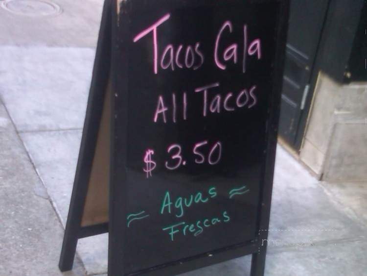 Tacos & Tapas Cala - San Francisco, CA menu_pic