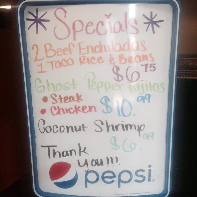 Texanos Mexican Grill - Stilwell, OK menu_pic