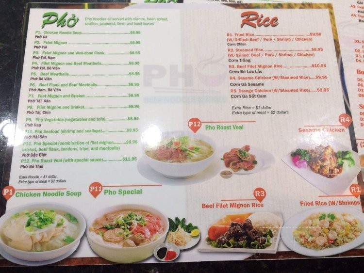 Pho Beef Noodle&Grill - Lewisville, TX menu_pic