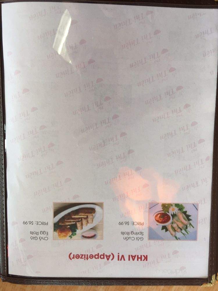 Pio Thi Thien - Garden Grove, CA menu_pic