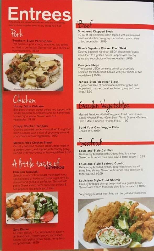 Dalrock Diner - Rowlett, TX menu_pic