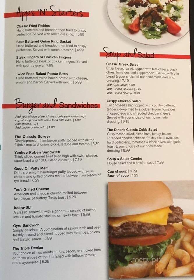 Dalrock Diner - Rowlett, TX menu_pic