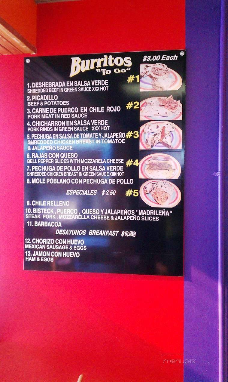 Champion Burritos To Go - North Kansas City, MO menu_pic
