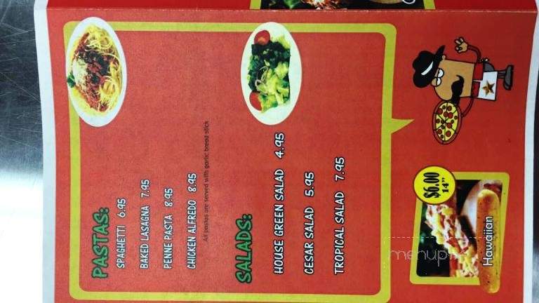 Rauliny's Pizzeria - Dallas, TX menu_pic