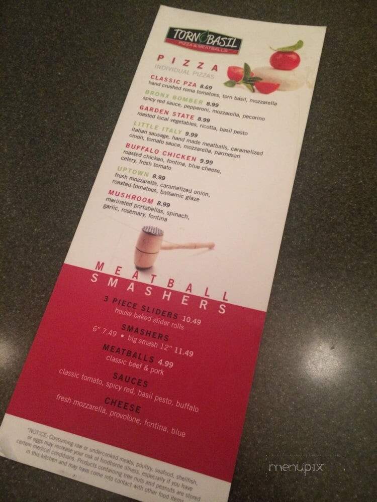 Torn Basil - Los Angeles, CA menu_pic