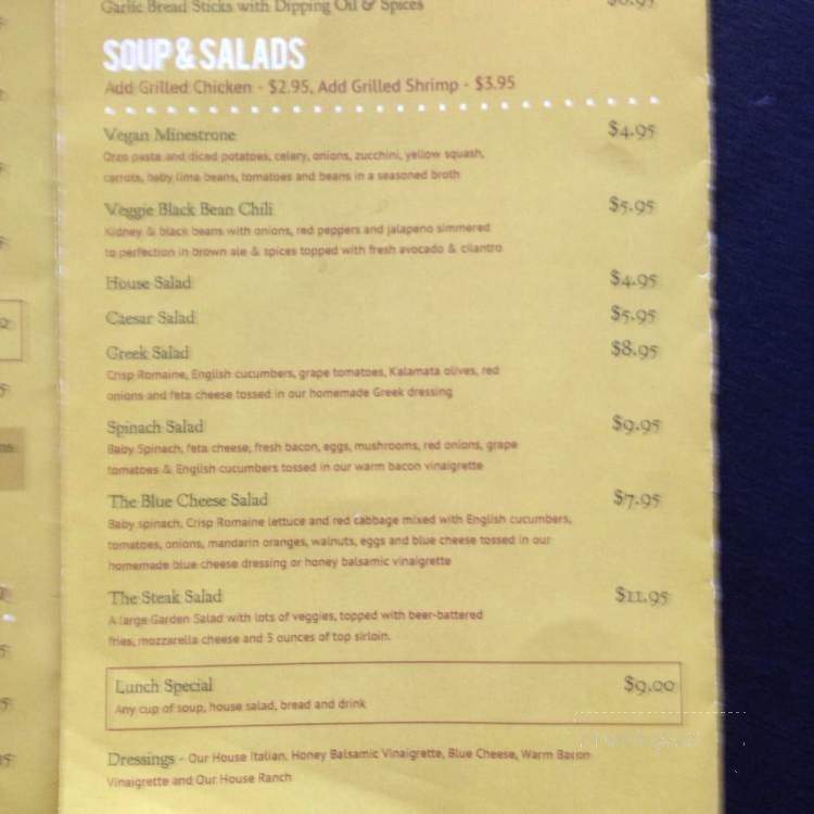 Butera's Italian Grill - Buckhannon, WV menu_pic