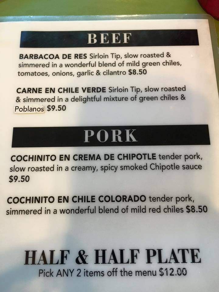 The Little One - Tucson, AZ menu_pic