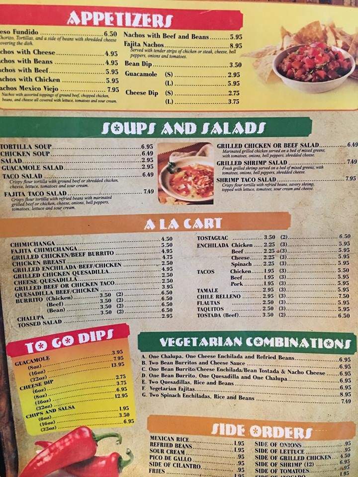 Mexico Viejo - Raymore, MO menu_pic