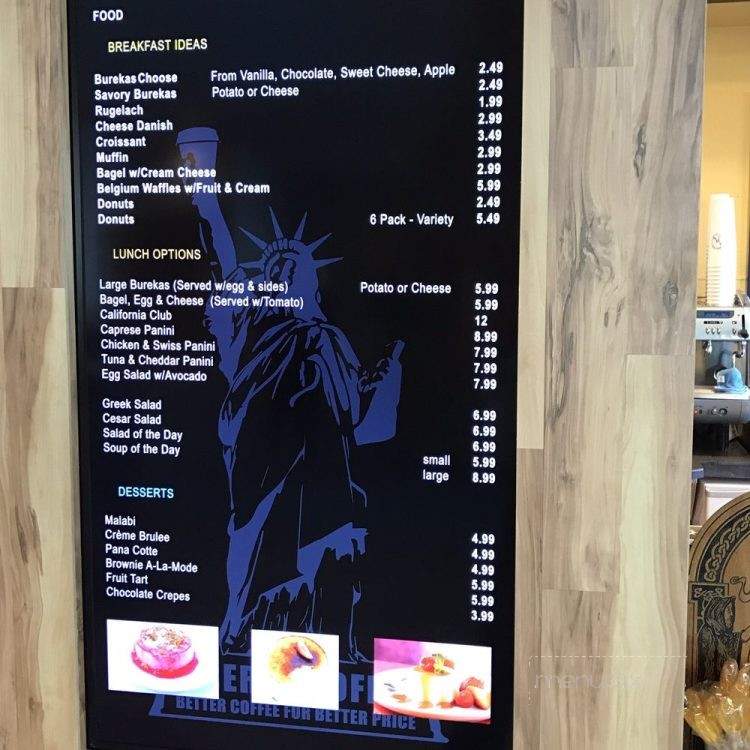 Liberty Coffee Seaside - Seaside, OR menu_pic