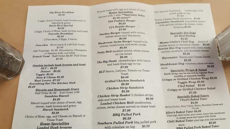 CJ's Place- American Diner - Mountain View, MO menu_pic