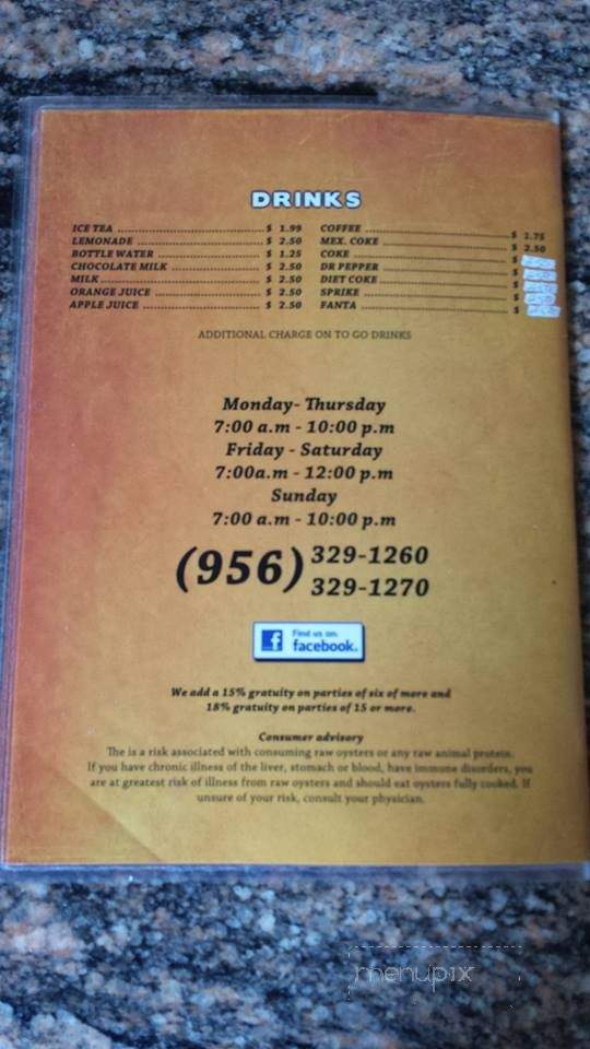 Chendo's - Edinburg, TX menu_pic