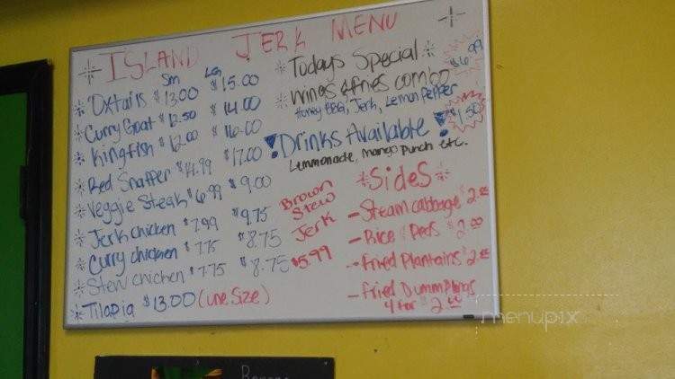 Island Jerk Restaurant - Huntsville, AL menu_pic