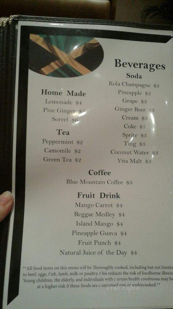Paradise Place Jamaican Cuisine - Las Vegas, NV menu_pic