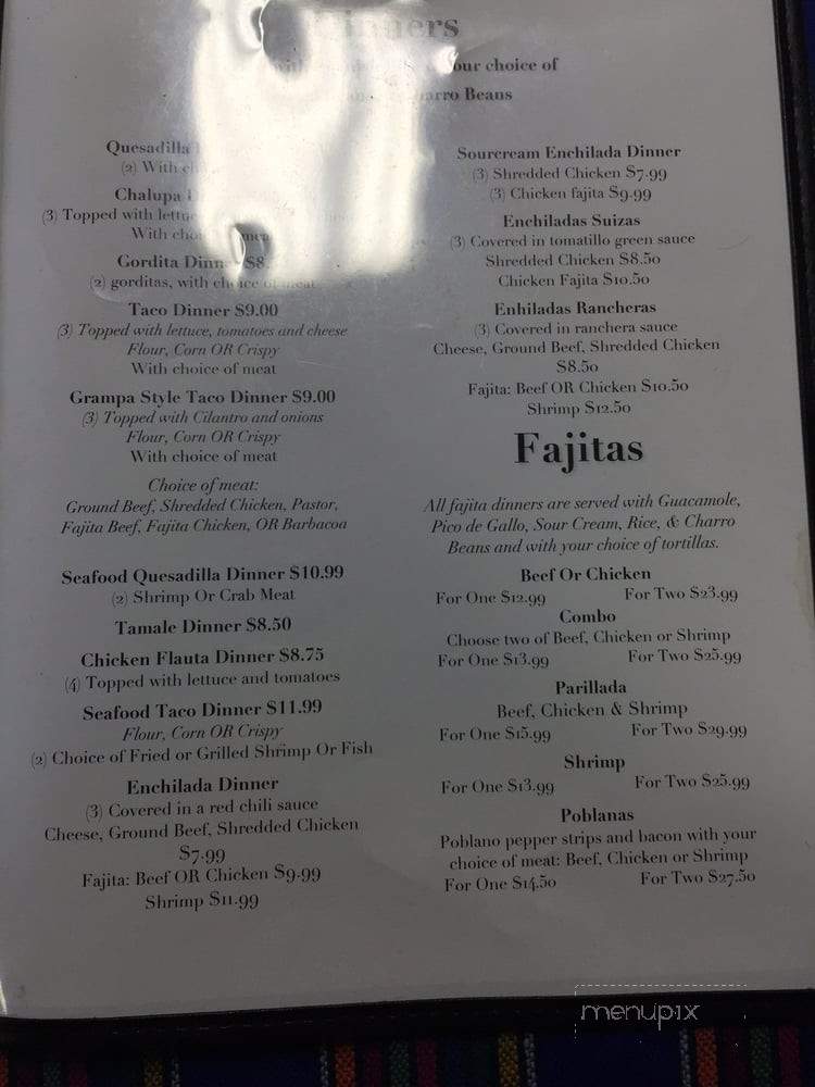 Jose's Cantina - Bolivar Peninsula, TX menu_pic