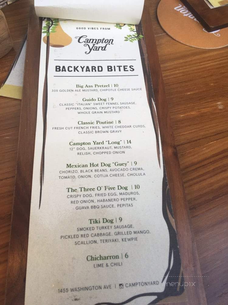 Campton Yard - Miami Beach, FL menu_pic