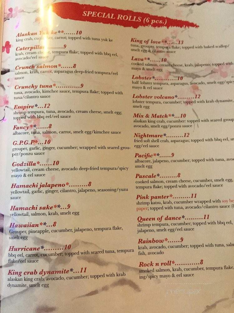 Siam Nippon - Boca Raton, FL menu_pic