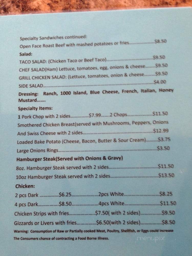 Captains Table Restaraunt - Sneads, FL menu_pic