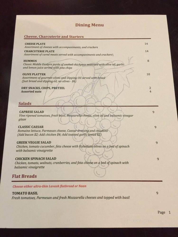 Wine Emporium - La Quinta, CA menu_pic