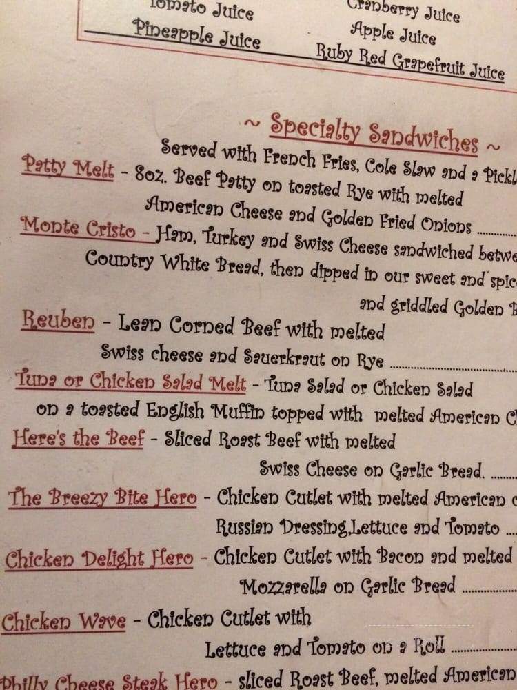 Country Heart Cooking - Breezy Point, NY menu_pic