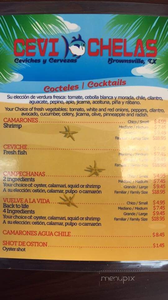 Cevi Chelas - Brownsville, TX menu_pic