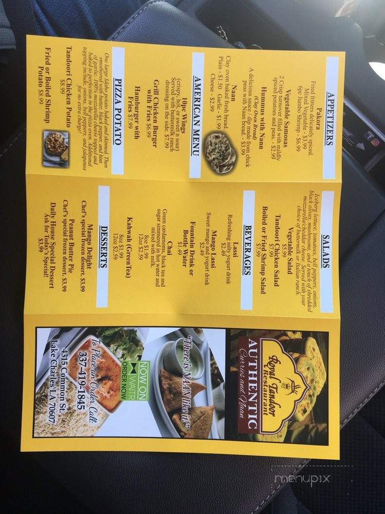 Royal Tandoor - Lake Charles, LA menu_pic