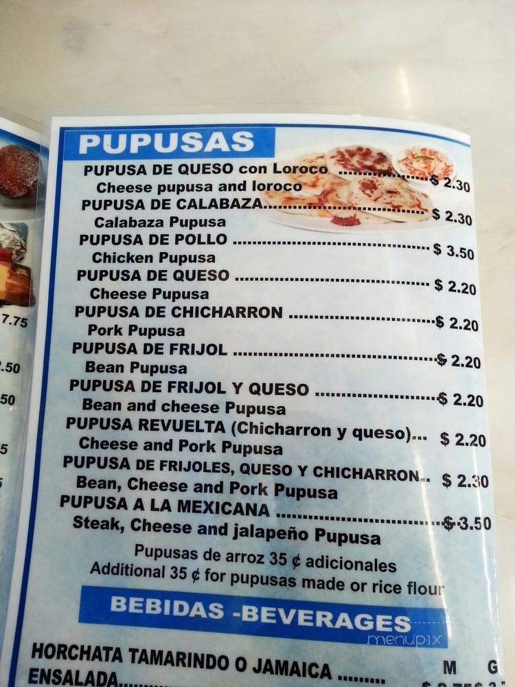 La Bamba Salvadorean & Mexican Food - Los Angeles, CA menu_pic