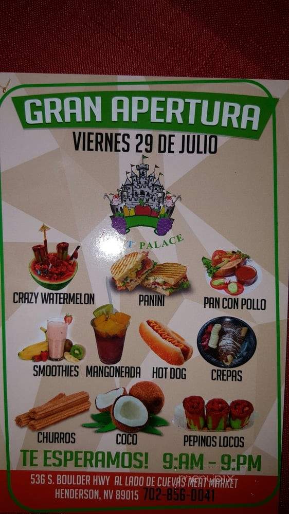 Fruit Palace - Henderson, NV menu_pic
