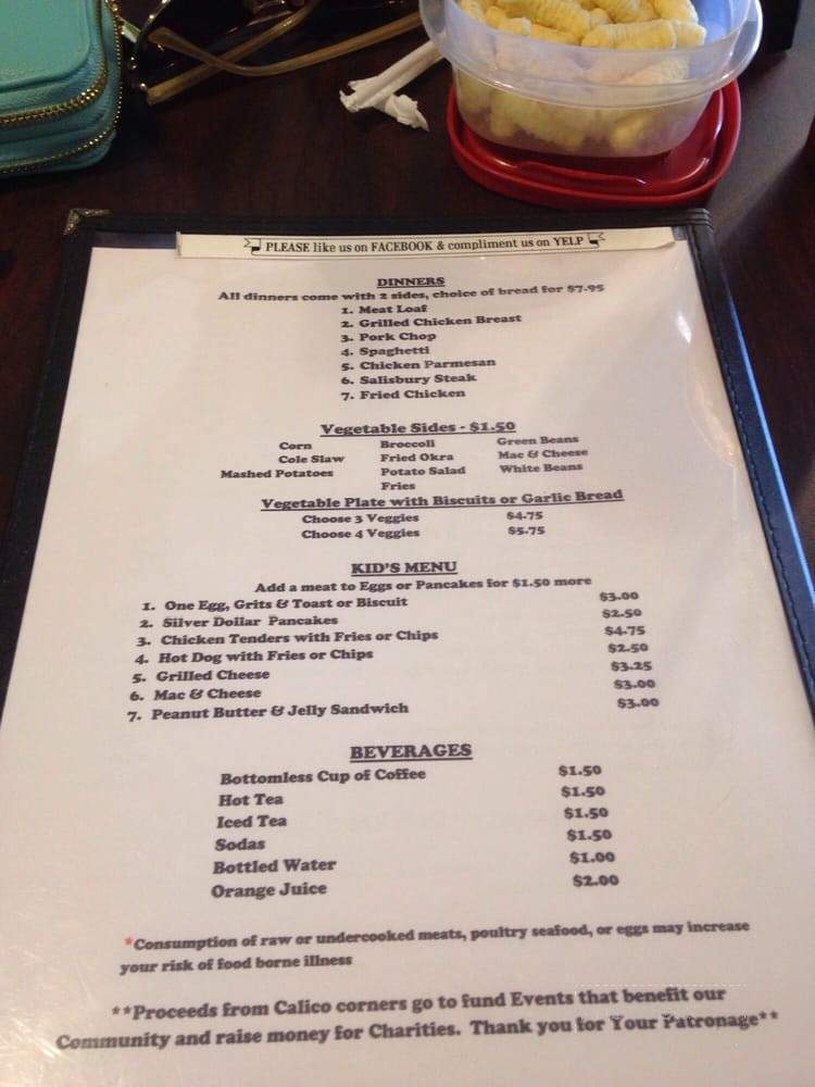 Grits n' Fixin's - Grantville, GA menu_pic