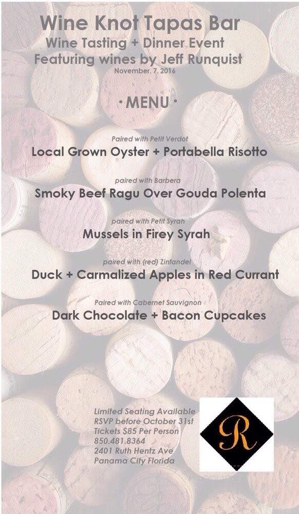 Wine Knot Tapas - Panama City, FL menu_pic
