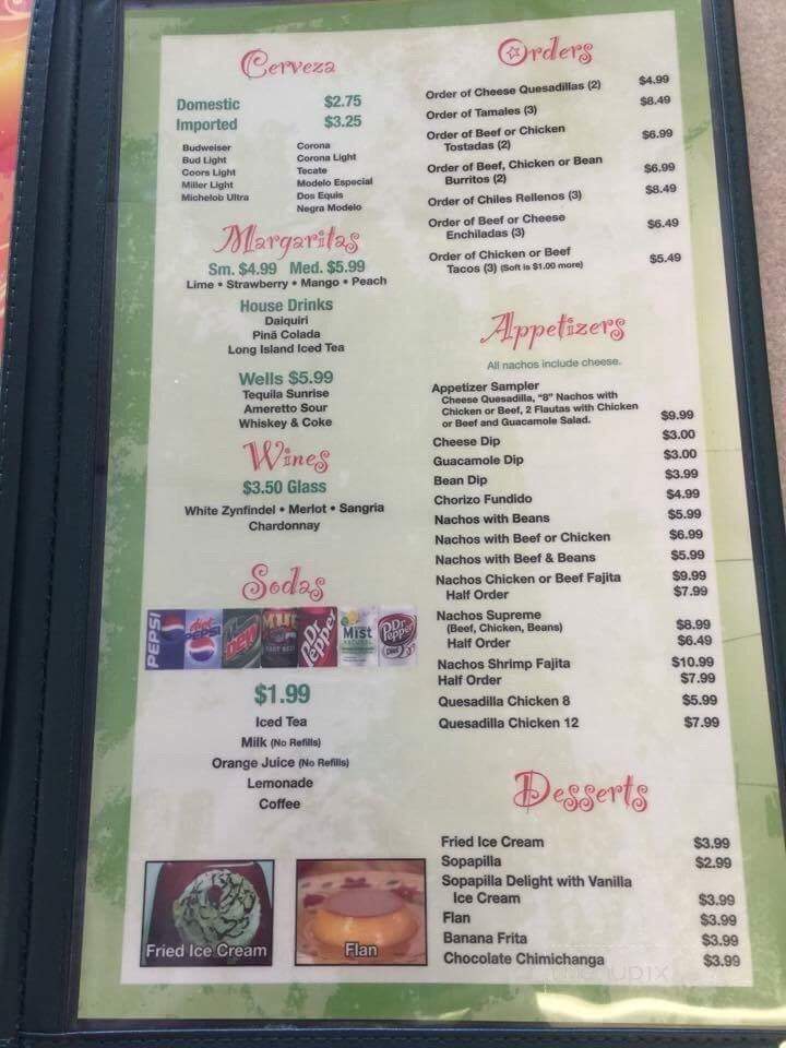 Tropical Mexican Restaurant - WaKeeney, KS menu_pic